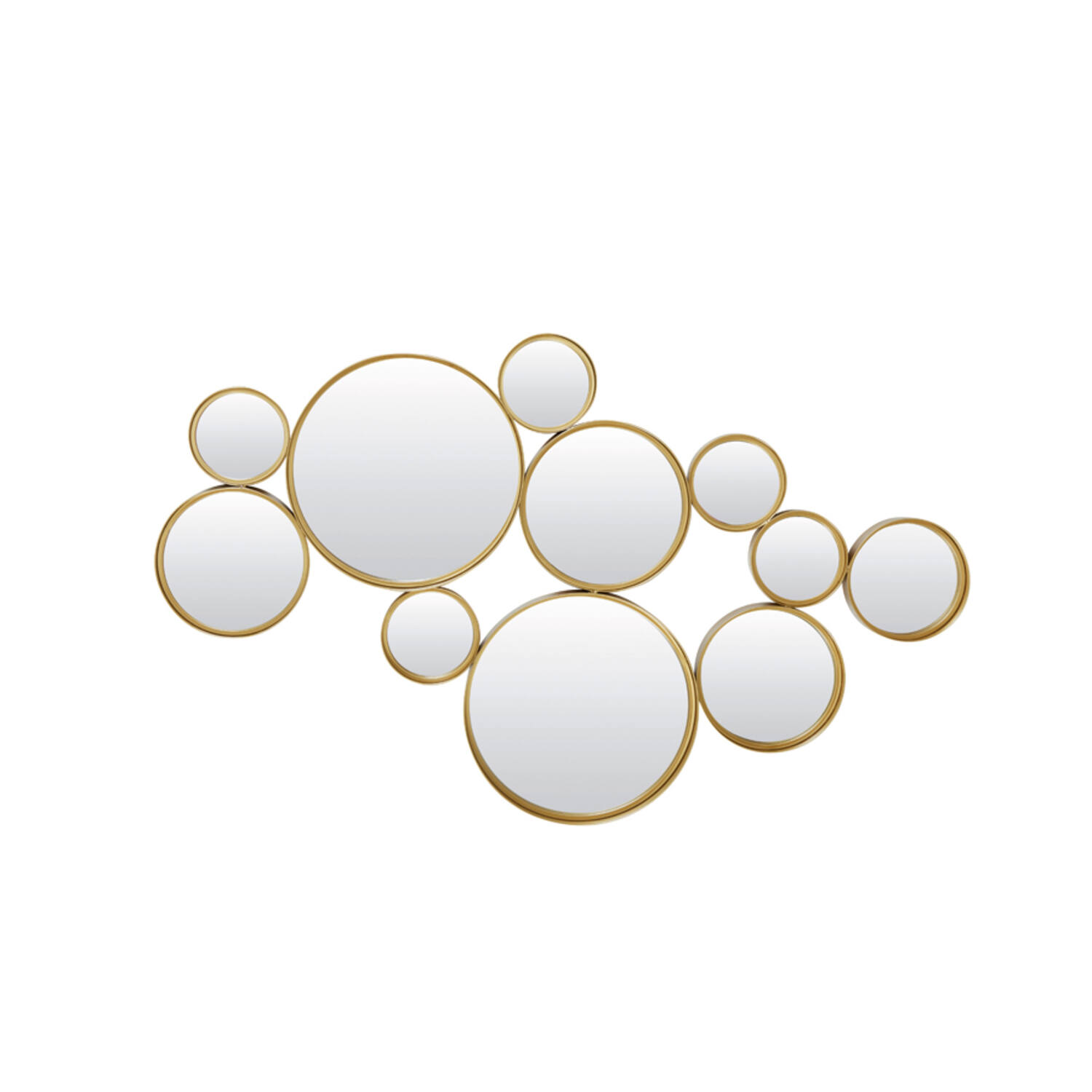 Spiegel 99x3,5x57,5 cm CIELO cirkels goud