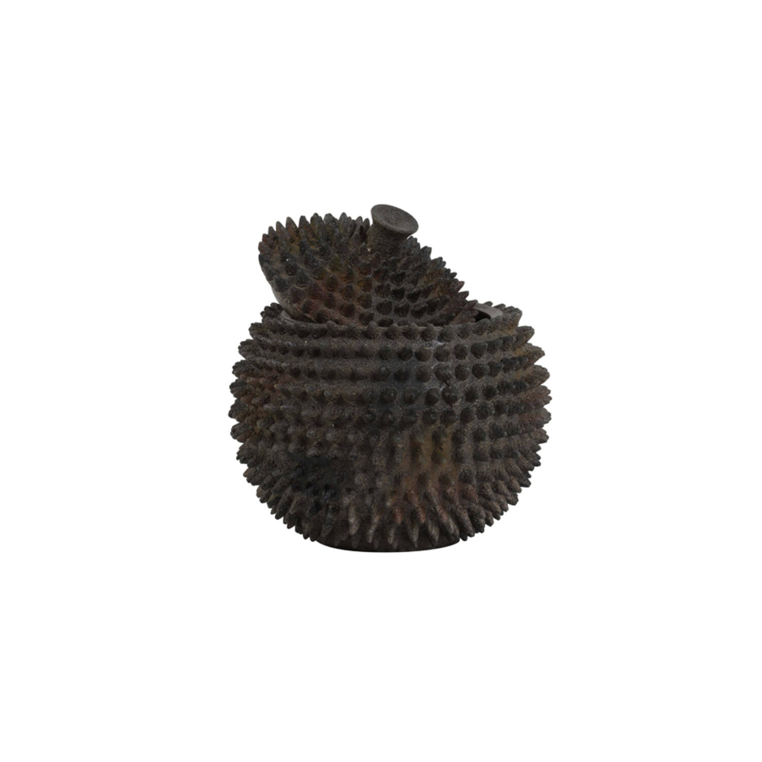 Deco box Ø18x17,5 cm CALDRAS bruin