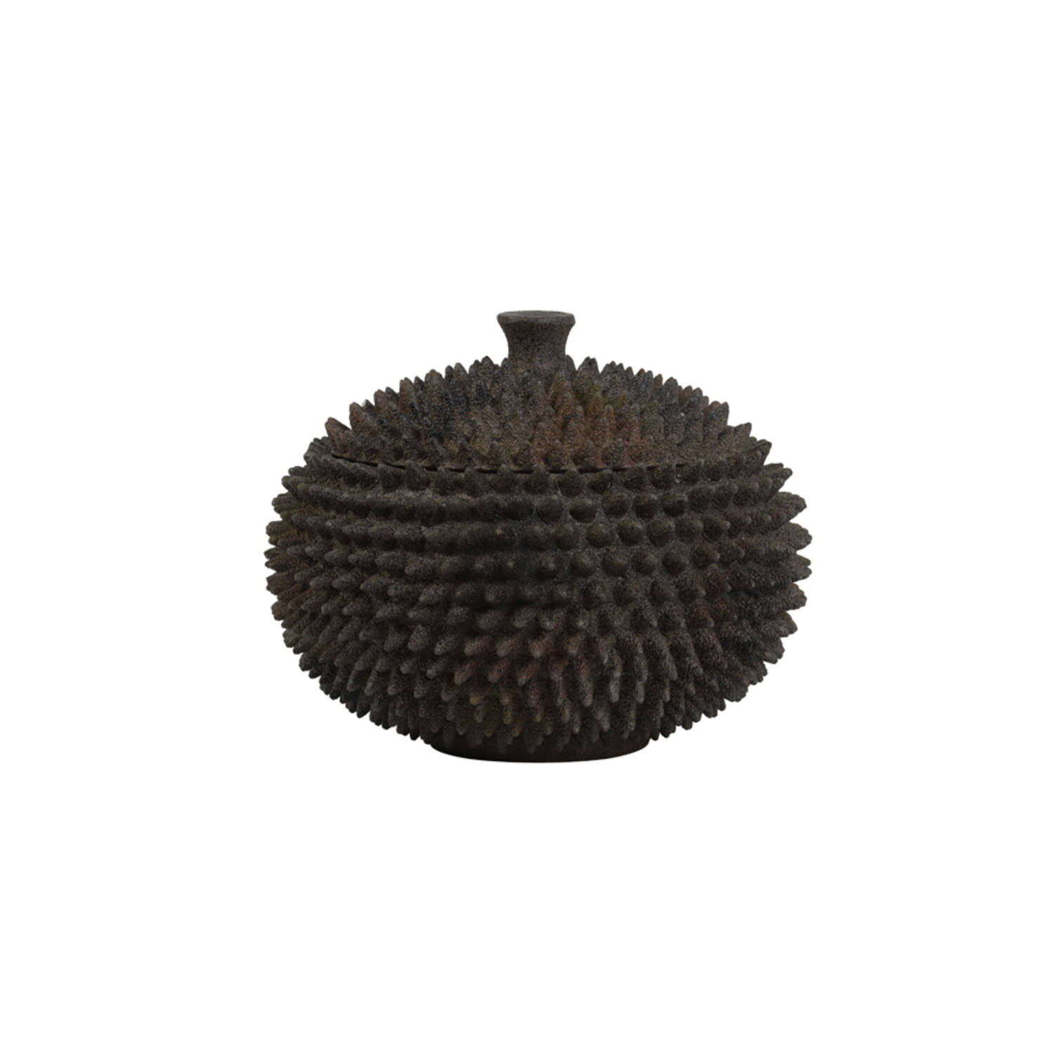 Deco box Ø22,5x17 cm CALDRAS bruin