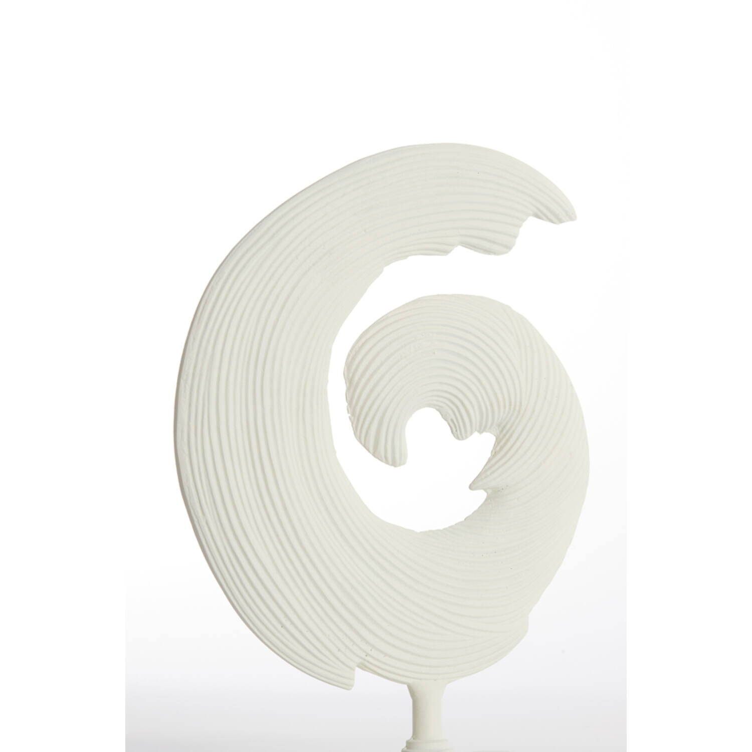Ornament op voet 29x10x40 cm SHWIBA crème