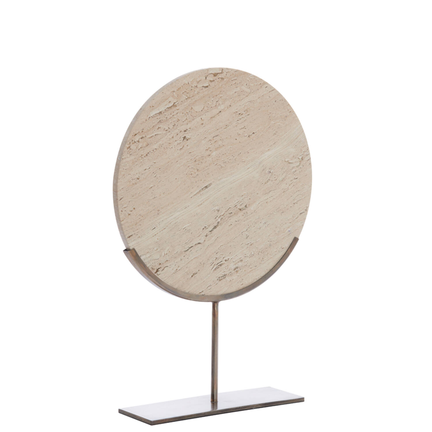 Ornament op voet 35x10x51,5 cm MORENO zand travertin