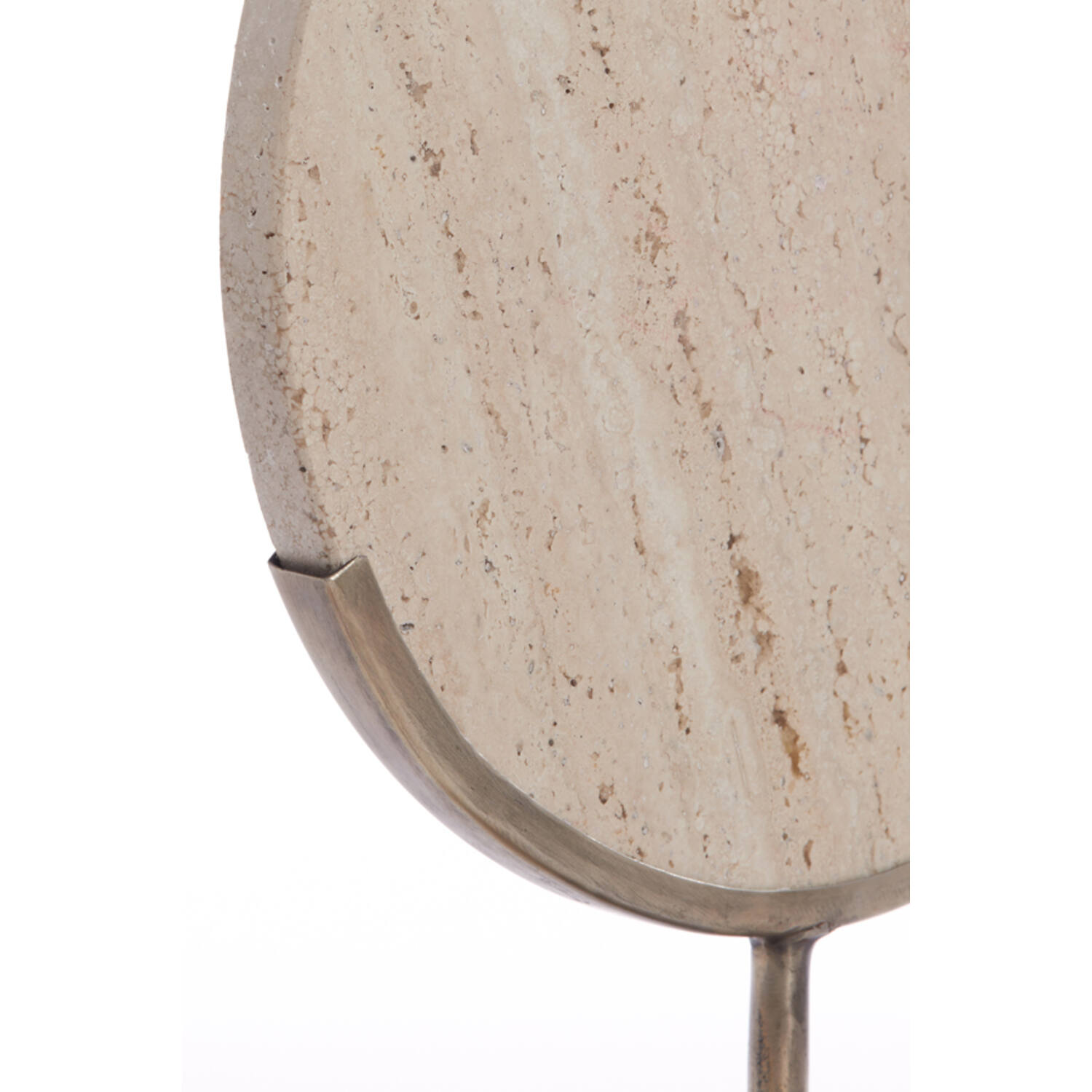 Ornament op voet 35x10x51,5 cm MORENO zand travertin