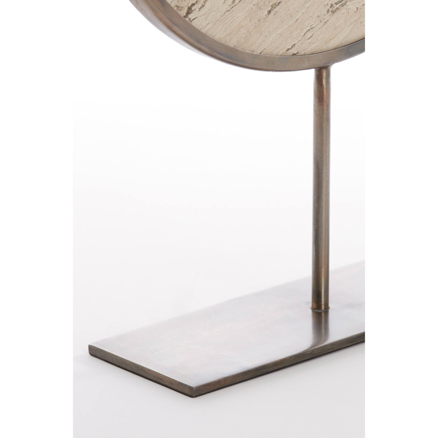 Ornament op voet 35x10x51,5 cm MORENO zand travertin