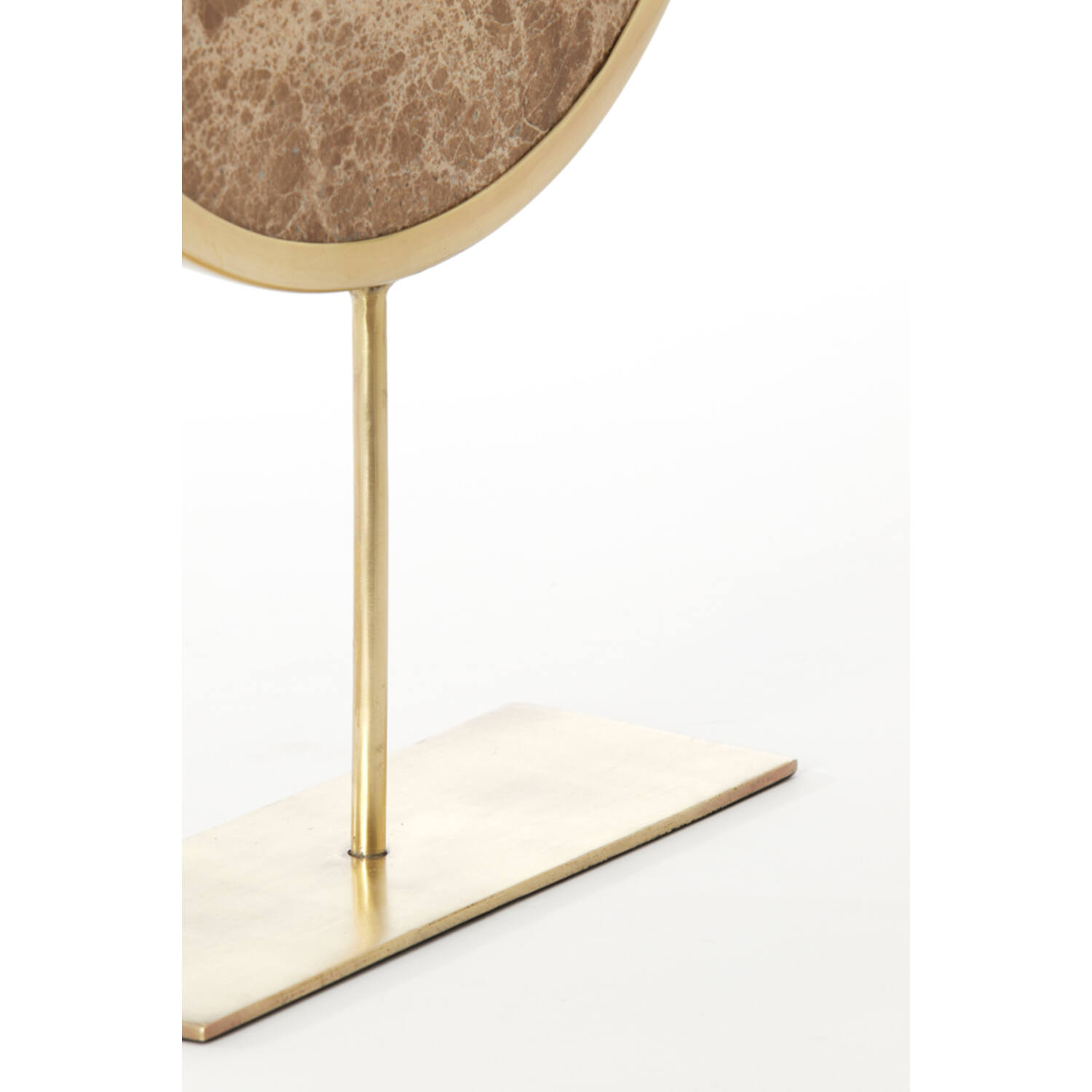 Ornament on base 35x10x51,5 cm MORENO marble brown+ant bronz