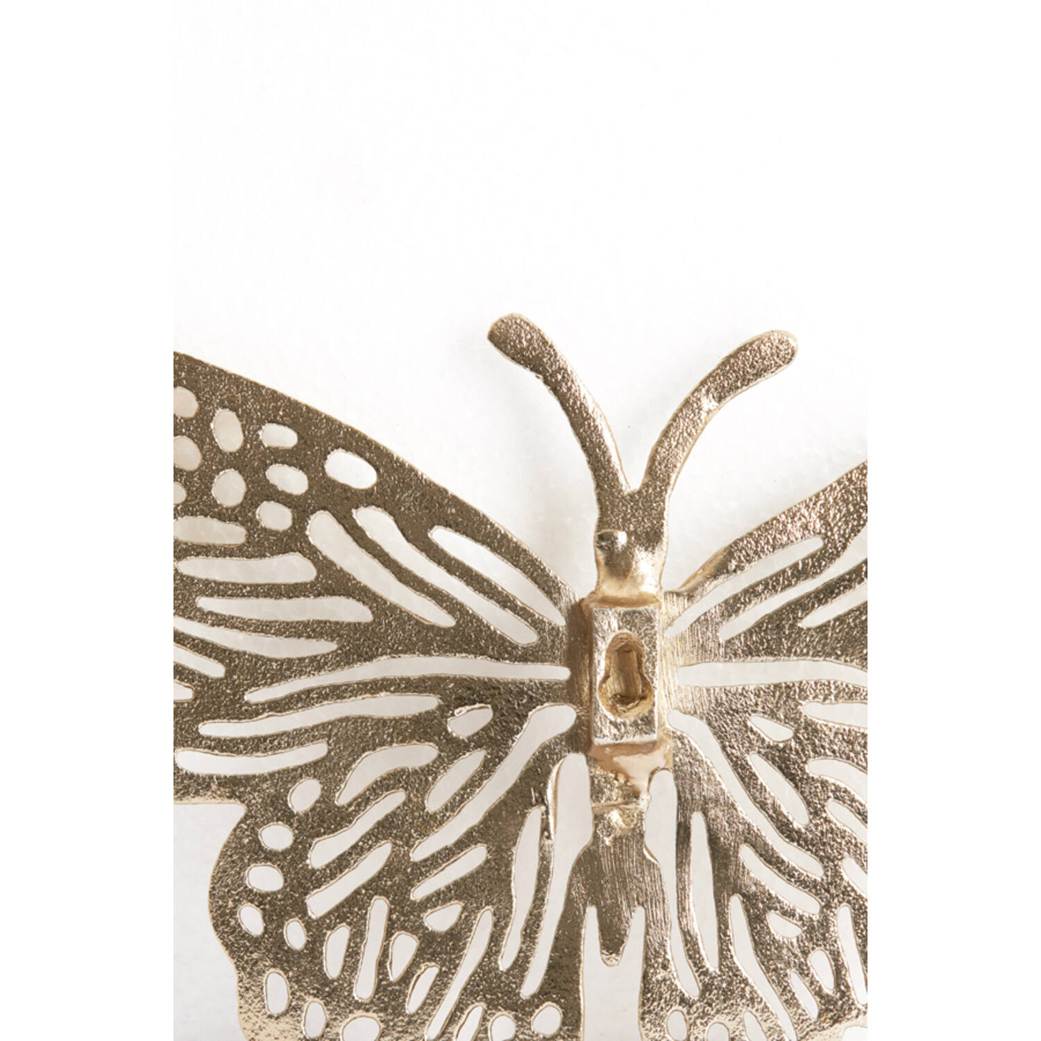 Ornament 26x16x3 cm BUTTERFLY glanzend goud