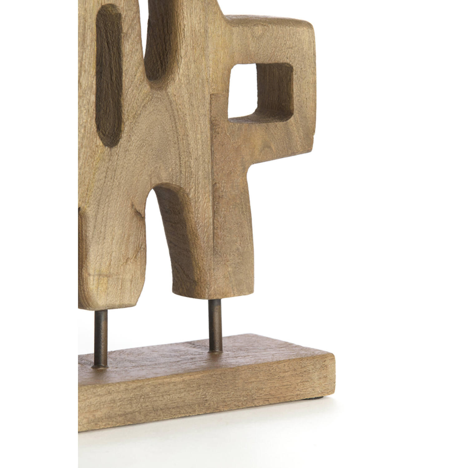 Ornament on base 20x9,5x38,5 cm SALA wood grey-dark brown