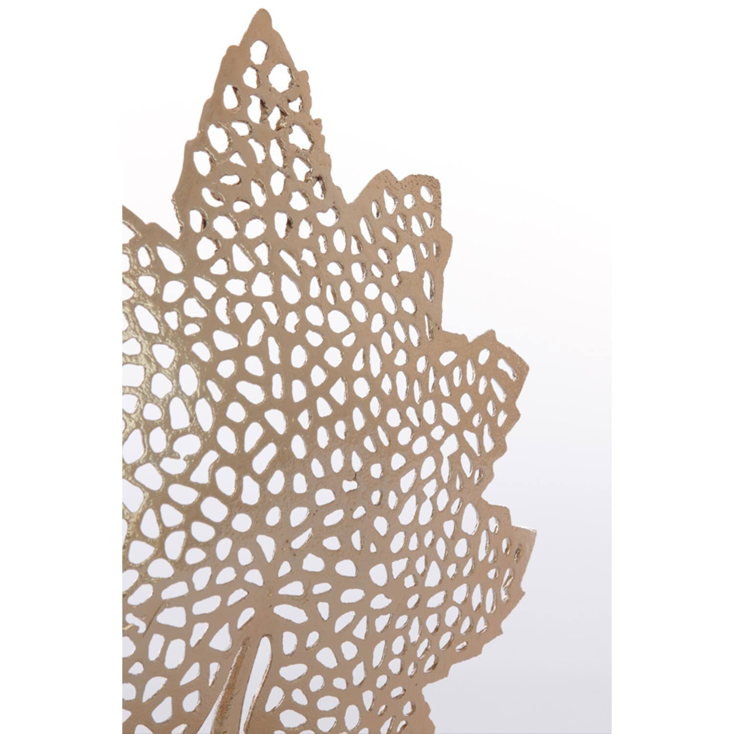 Ornament on base 28x8x35 cm LEAF gold+marble white