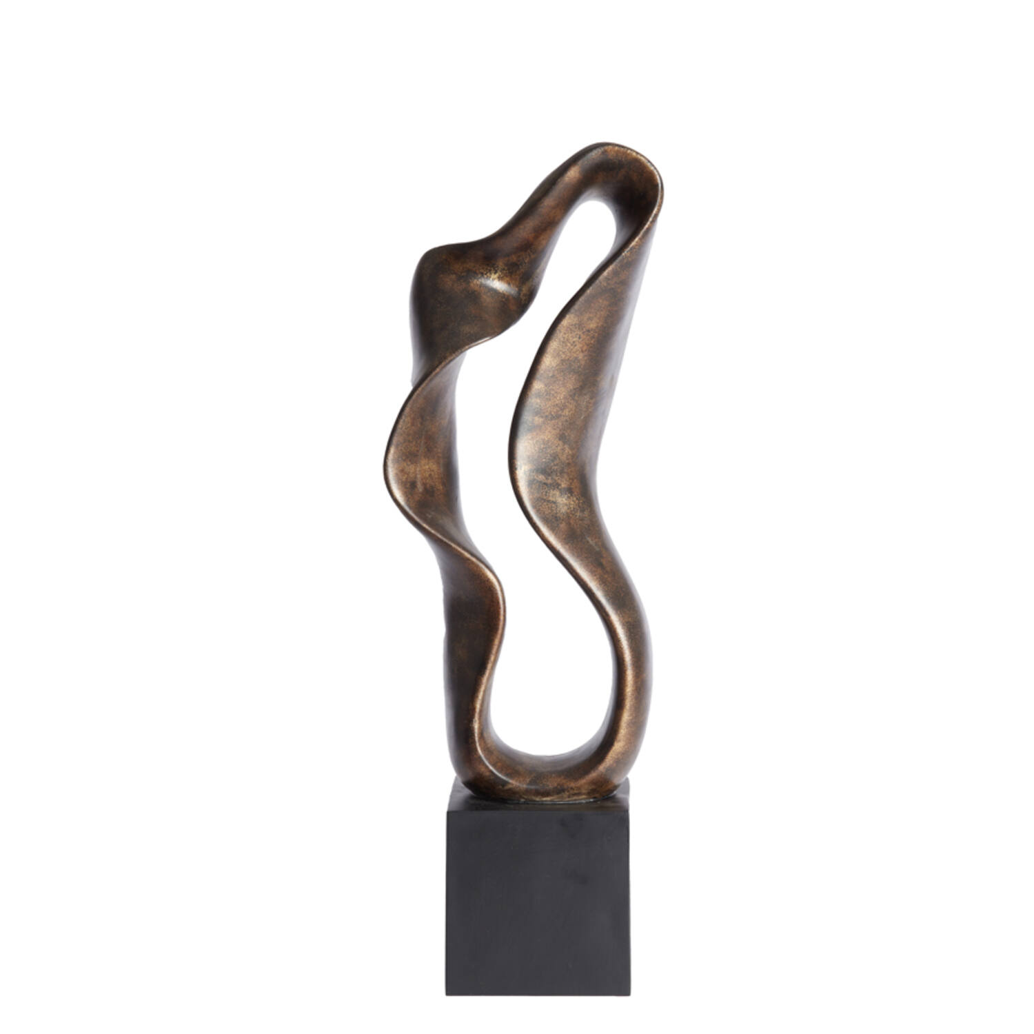 Ornament 21,5x15x69,5 cm NAJAC antiek brons+zwart