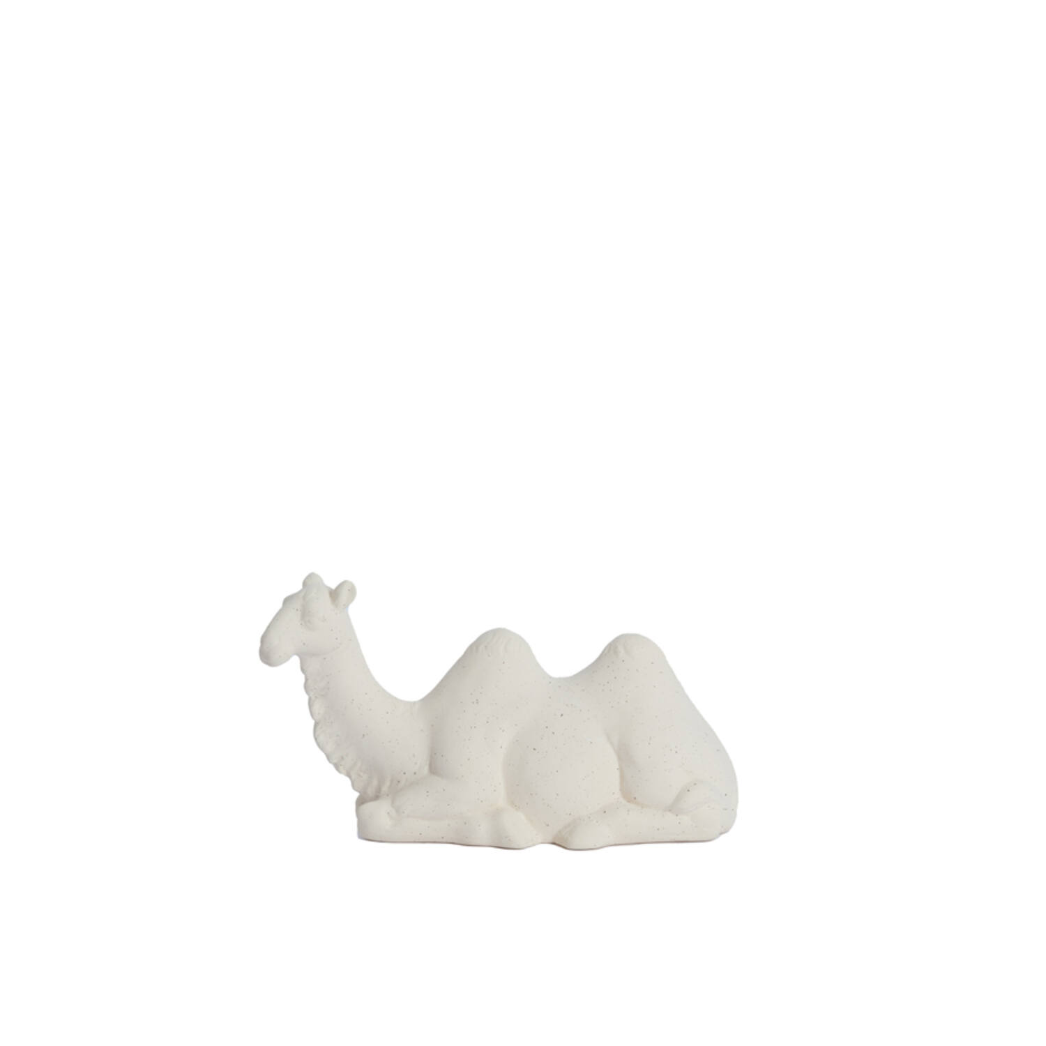 Ornament 26x10x15 cm CAMEL ceramics matt cream