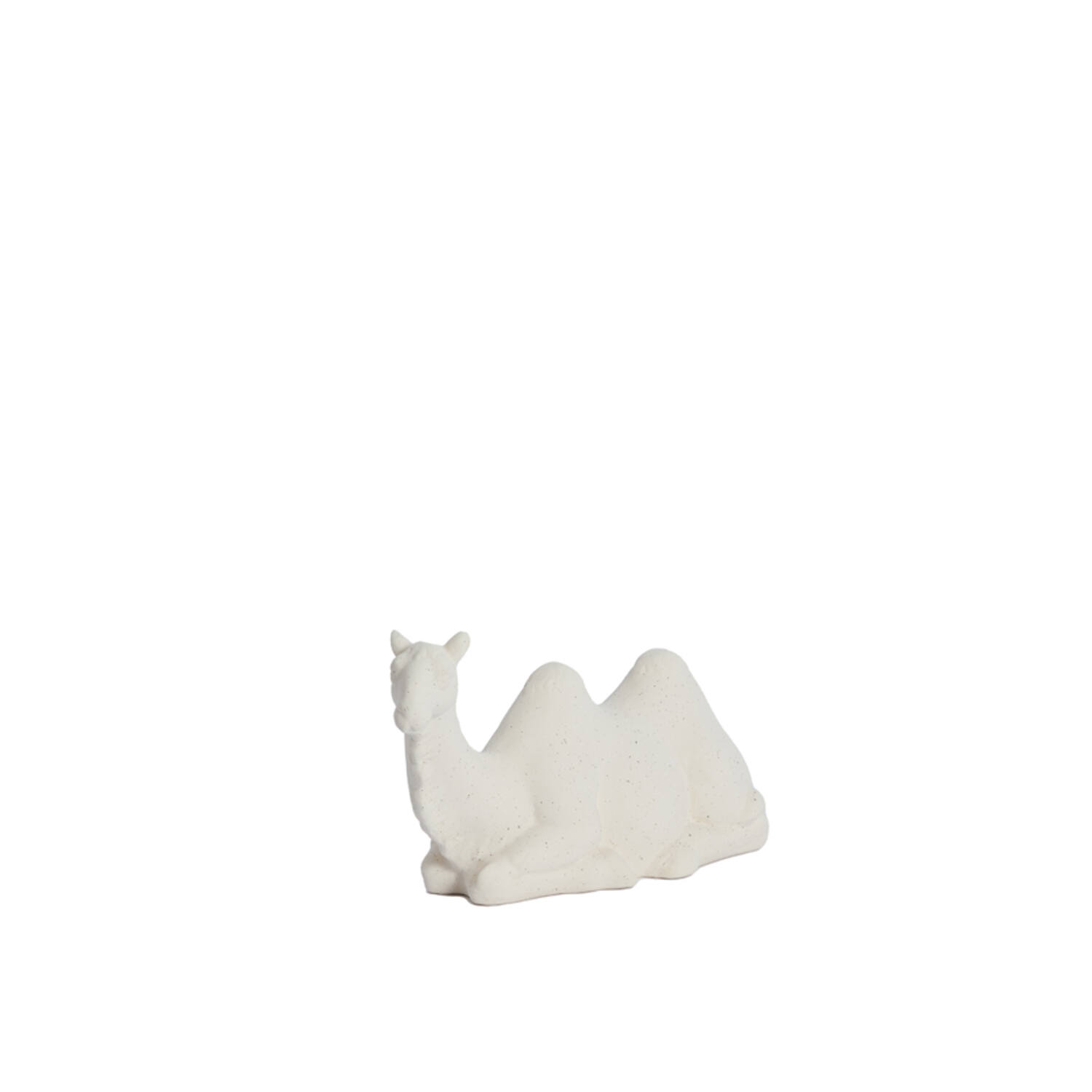 Ornament 26x10x15 cm CAMEL ceramics matt cream