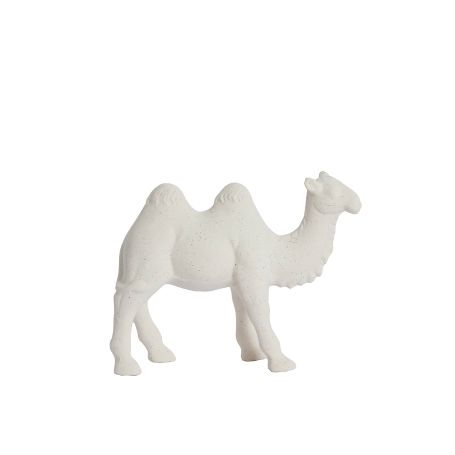 Ornament 31,5x11,5x24 cm CAMEL ceramics matt cream