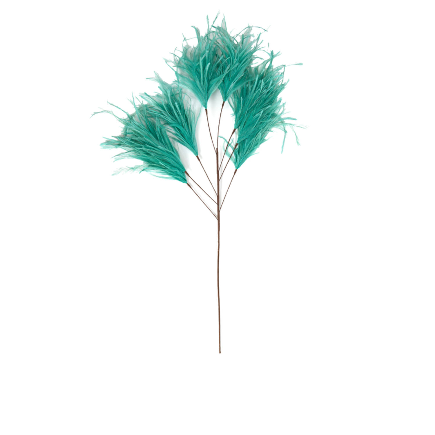 Ornament 8 veren 95 cm FEATHER mint groen
