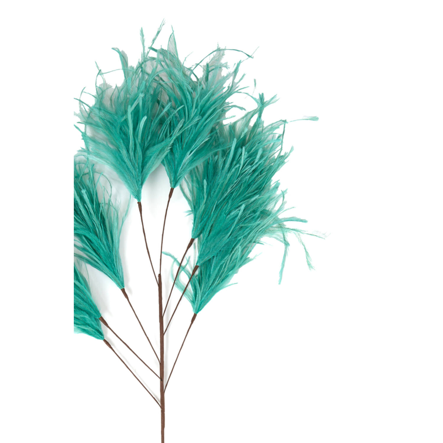 Ornament 8 veren 95 cm FEATHER mint groen