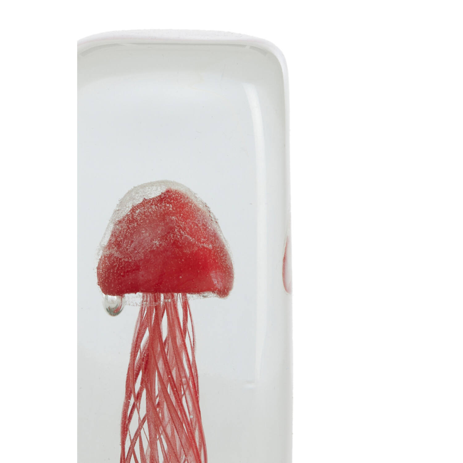Ornament 5,5x5,5x13 cm JELLYFISH glass coral