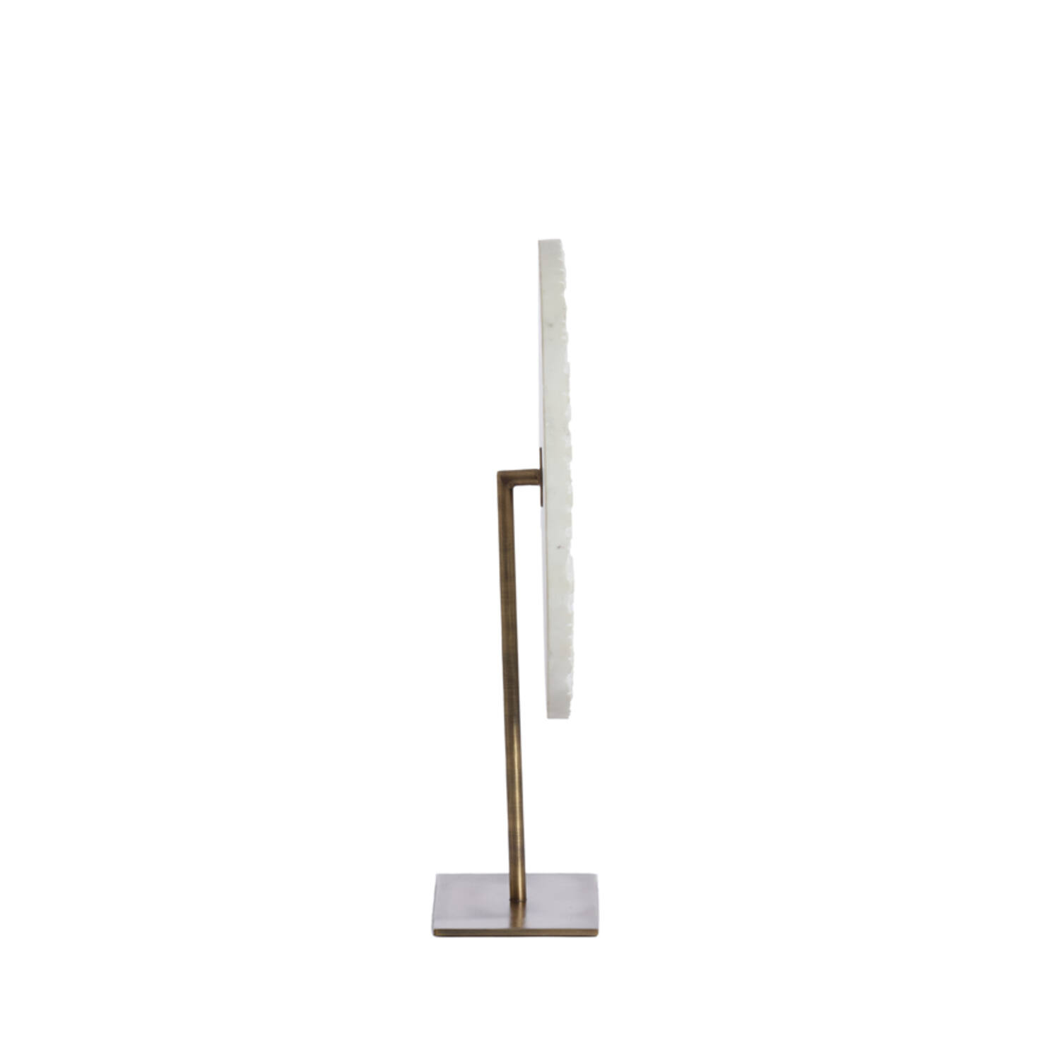 Ornament on base 35x12x50 cm YVO marble white+antique bronze