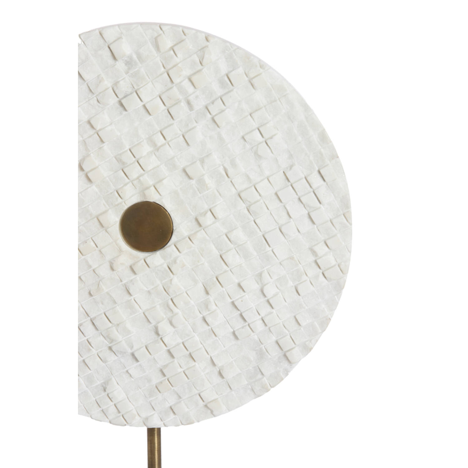 Ornament on base 35x12x50 cm YVO marble white+antique bronze