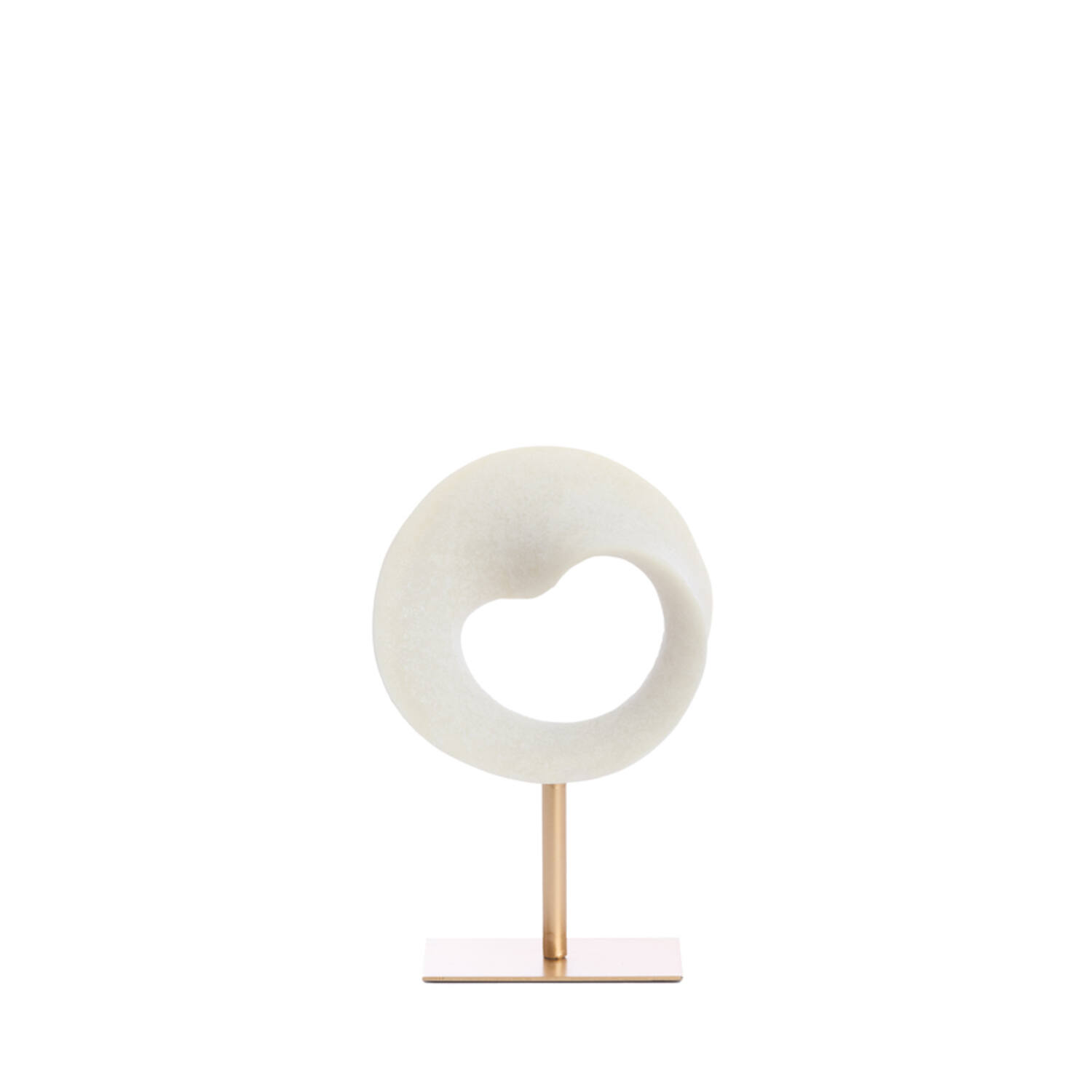Ornament on base 20x10x30 cm TUZLA cream+antique bronze