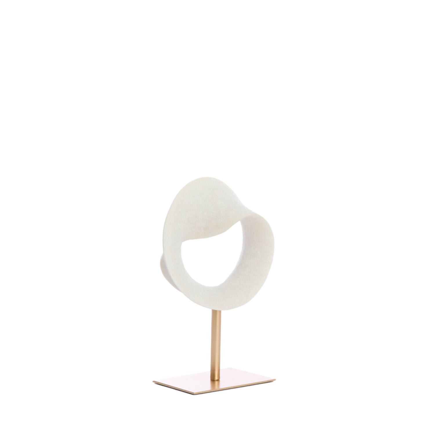 Ornament on base 20x10x30 cm TUZLA cream+antique bronze