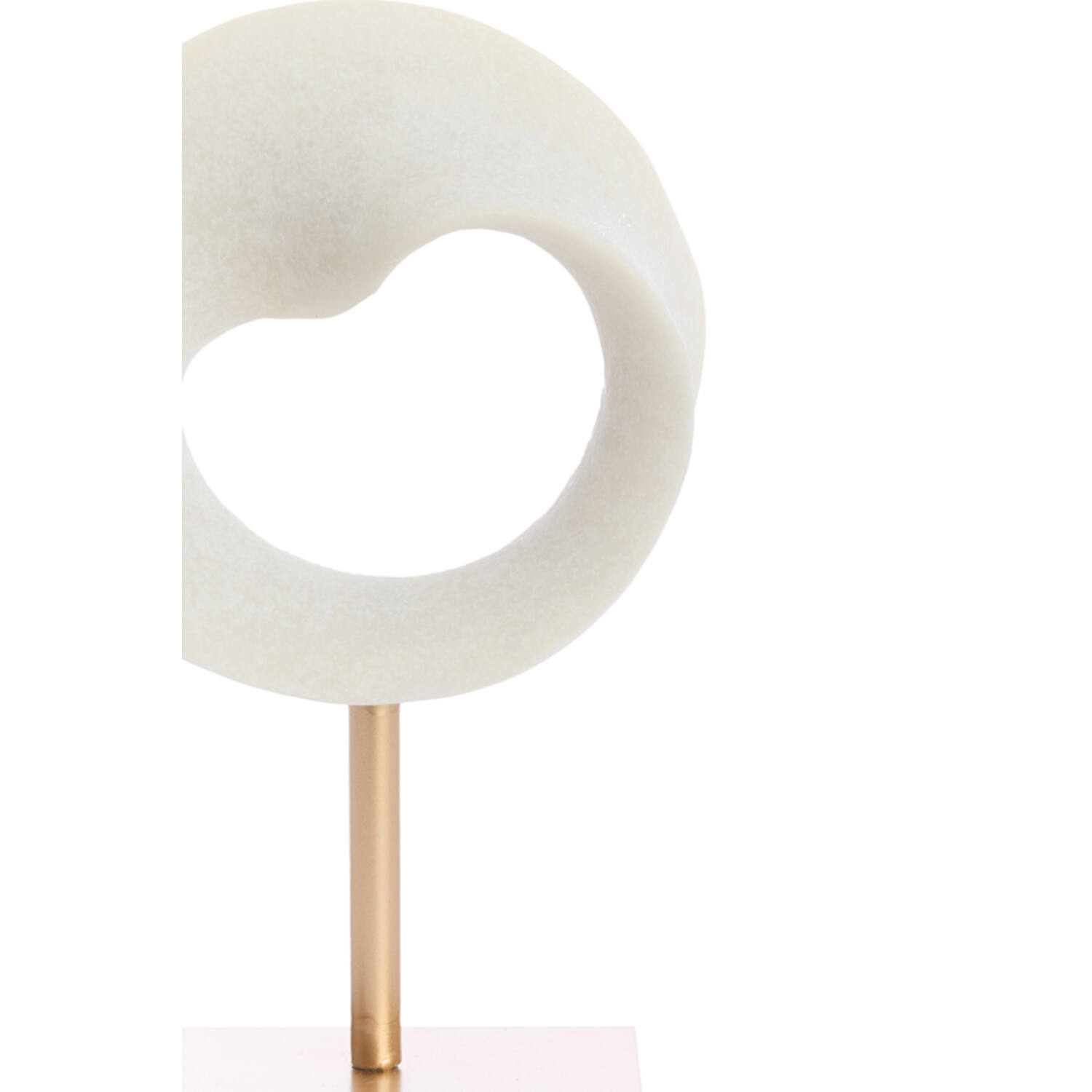 Ornament on base 20x10x30 cm TUZLA cream+antique bronze