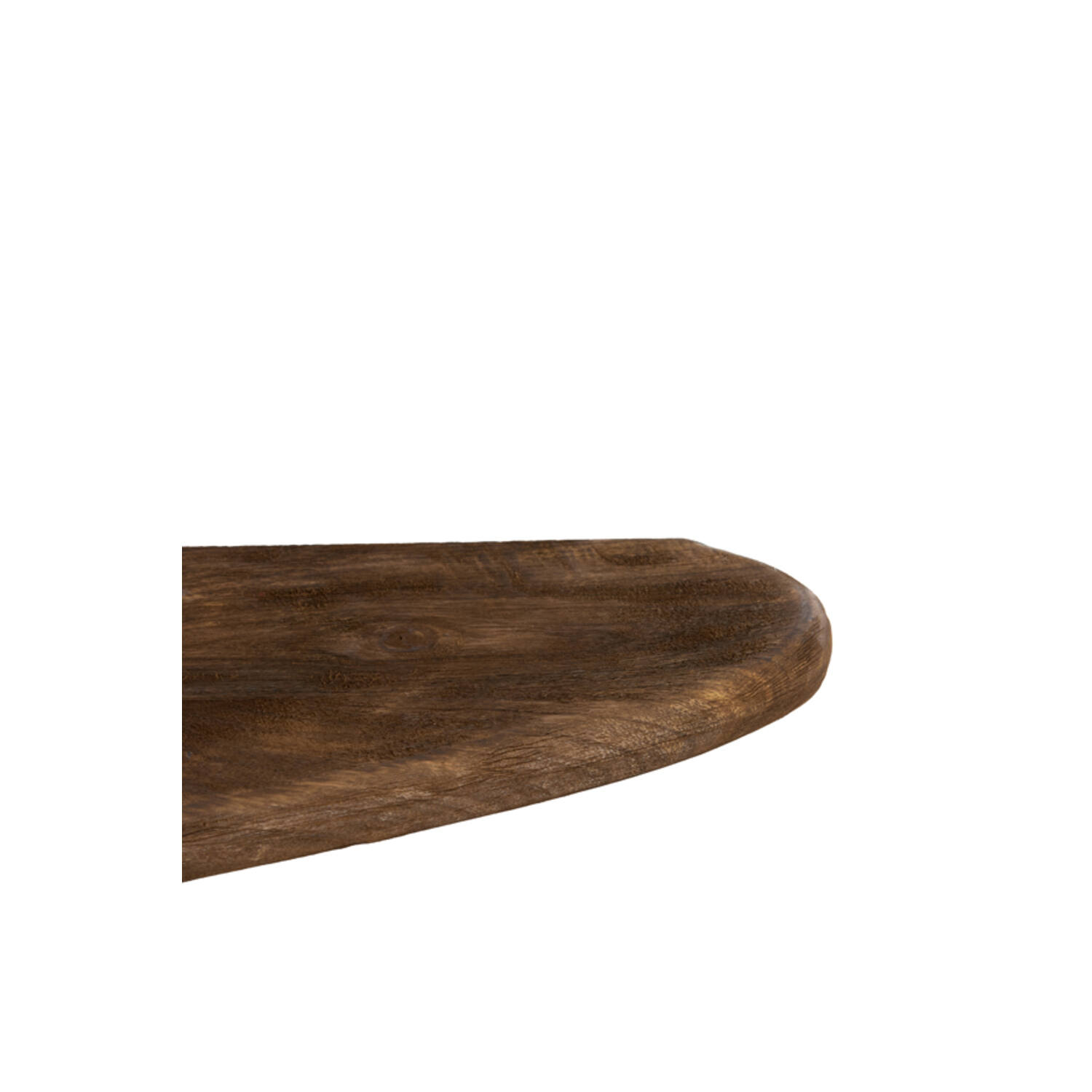 Wall shelf 49x15x3 cm GINOSU matt dark brown