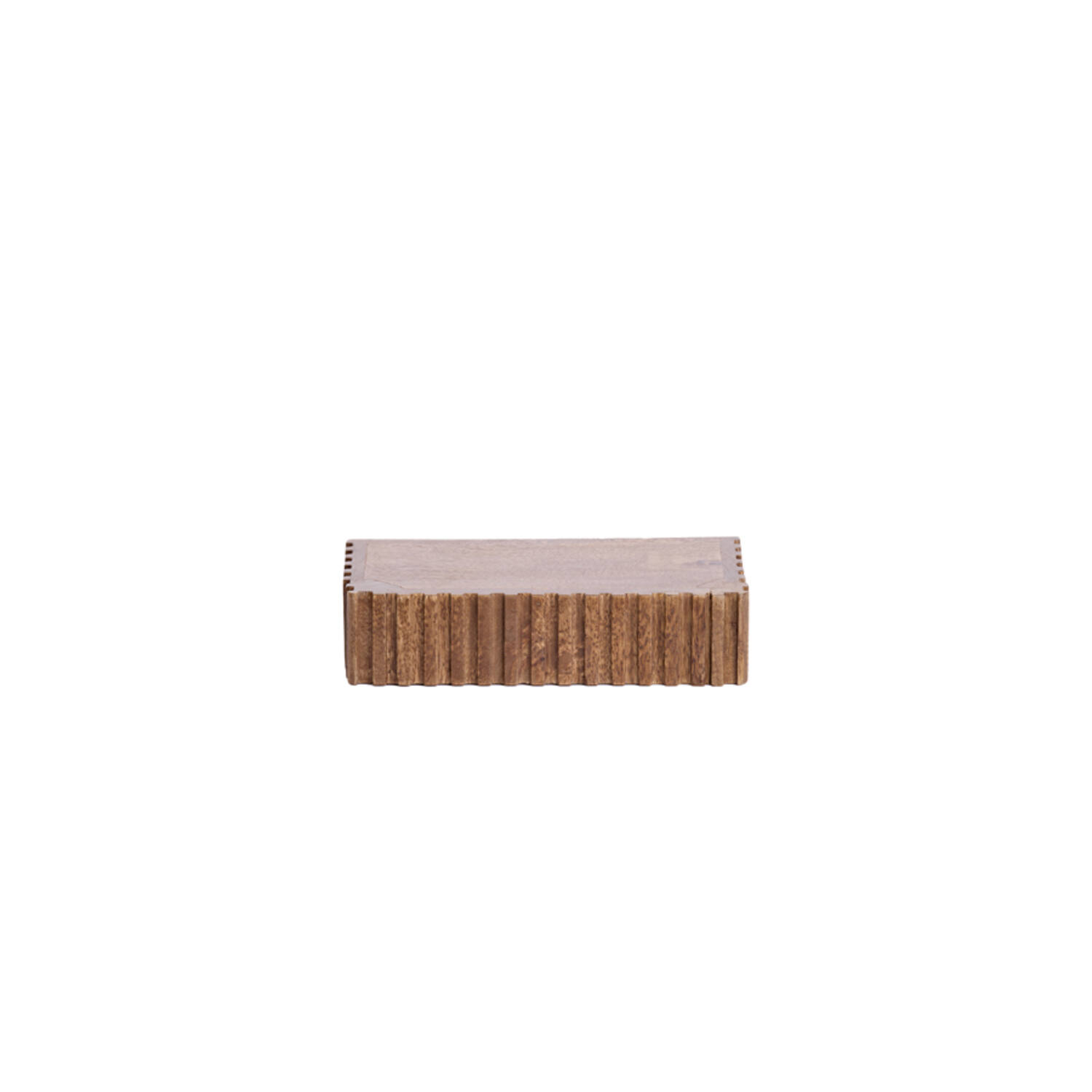 Wall shelf 30x15x7 cm GATURA wood dark brown