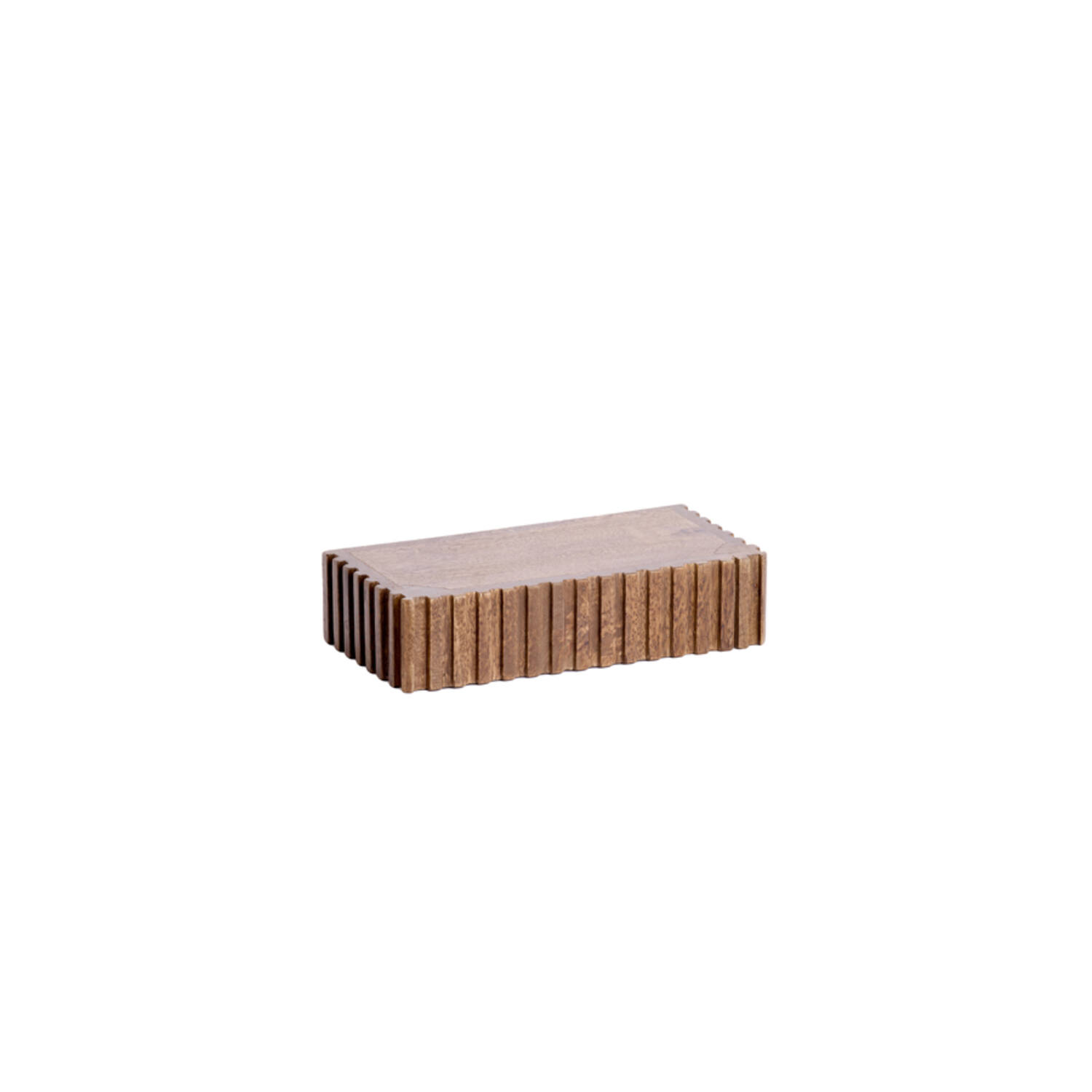 Wall shelf 30x15x7 cm GATURA wood dark brown