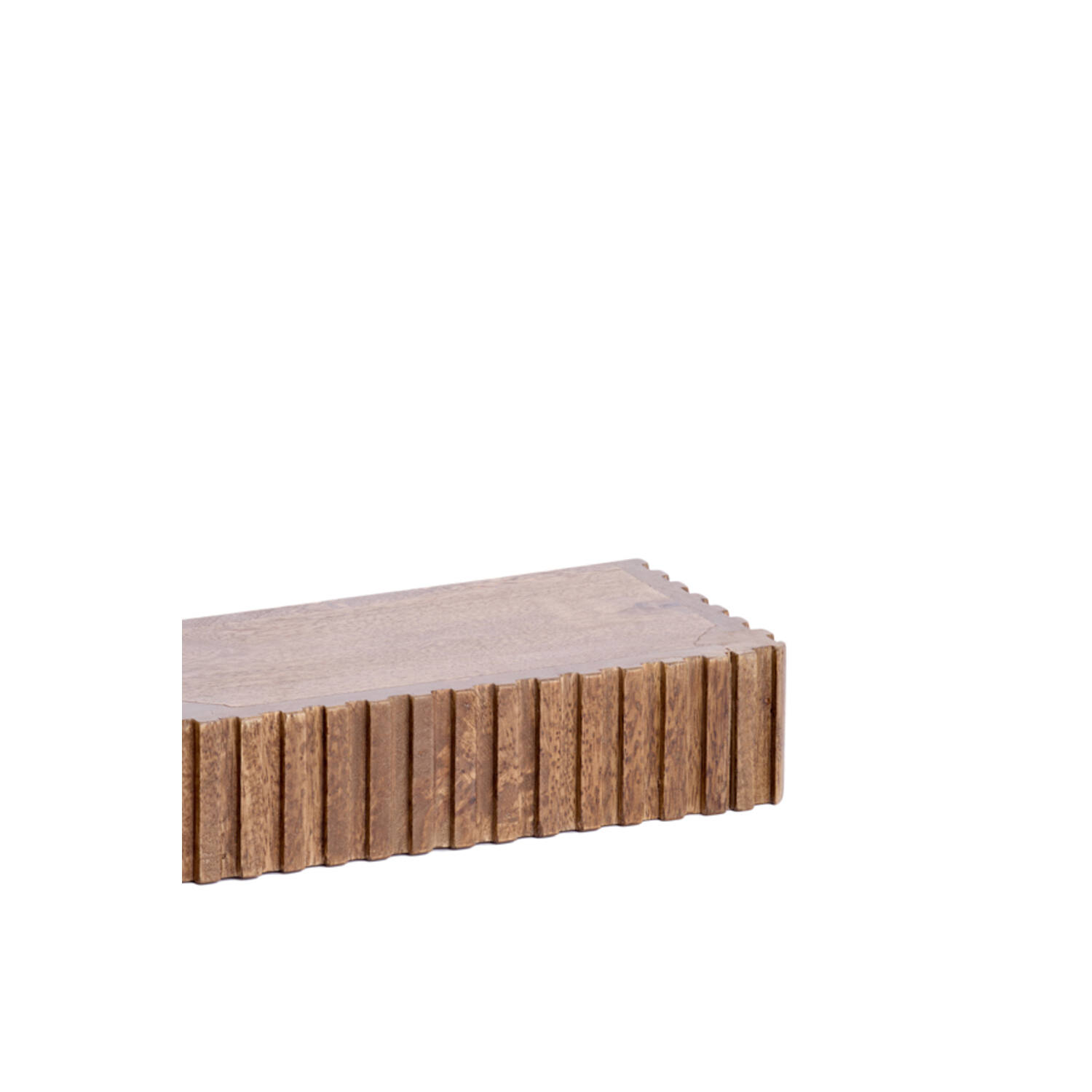 Wall shelf 30x15x7 cm GATURA wood dark brown