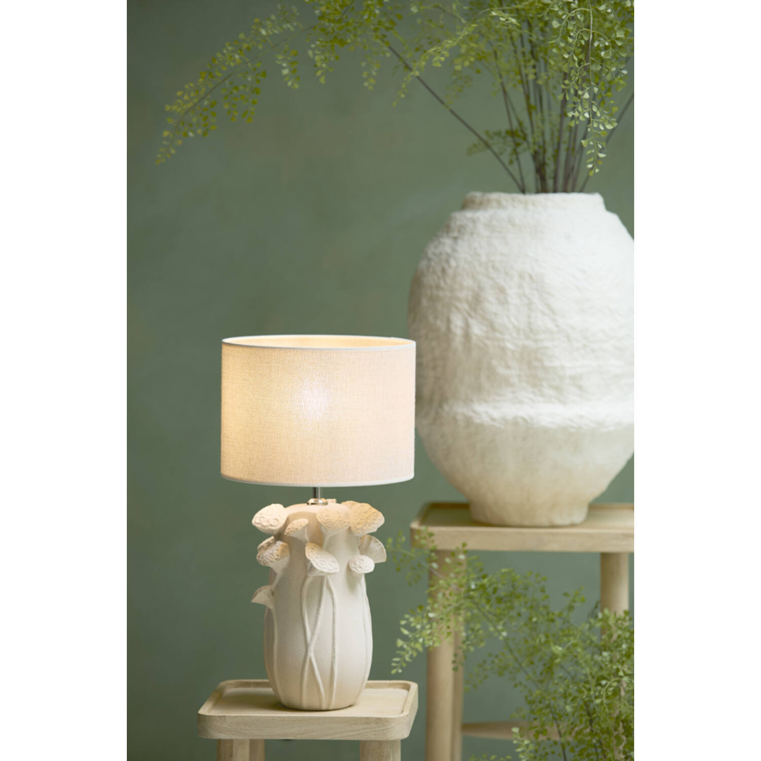 Lamp base 22,5x21x32 cm LAVCI ceramics matt cream