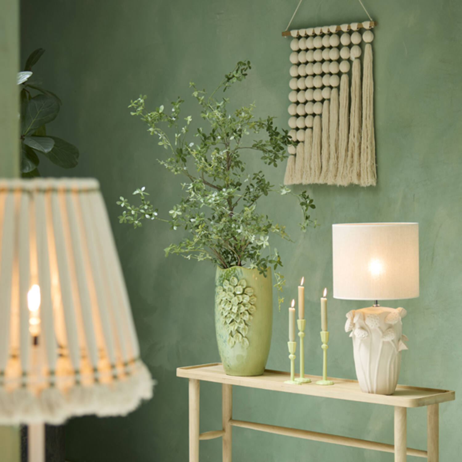 Lamp base 28,5x27,5x36,5 cm LAVCI ceramics matt cream