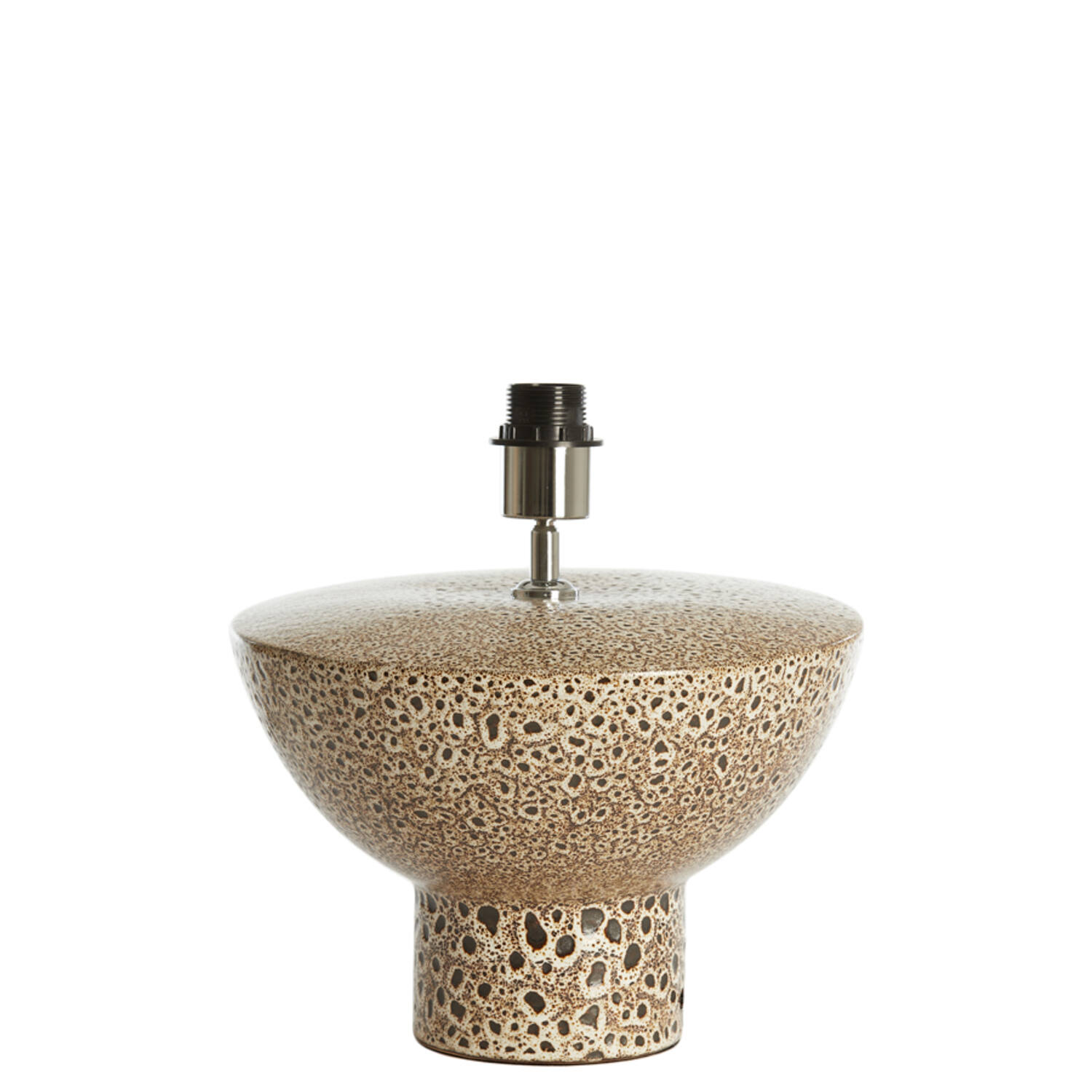 Lamp base Ø32x22 cm YASUR ceramics cream+black