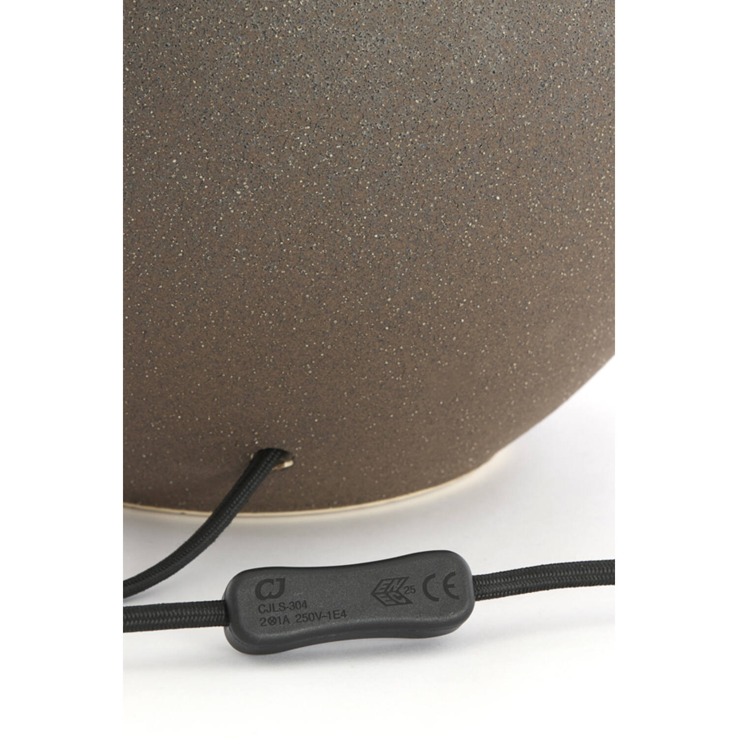 Lamp base Ø28,5x52 cm ULLOA ceramics matt dark brown