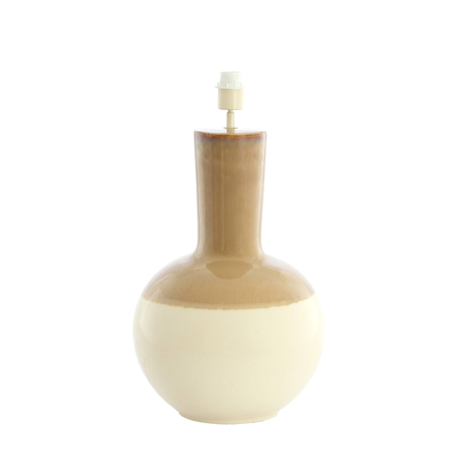 Lamp base Ø34x62 cm ULLOA ceramics light brown+cream