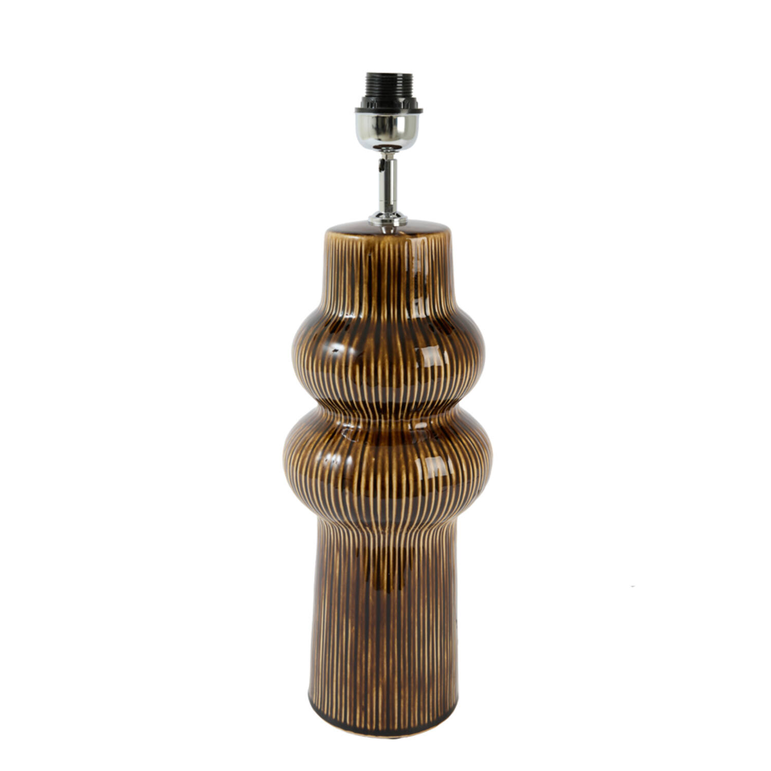 Lamp base Ø19x57 cm ROUCA ceramics dark brown