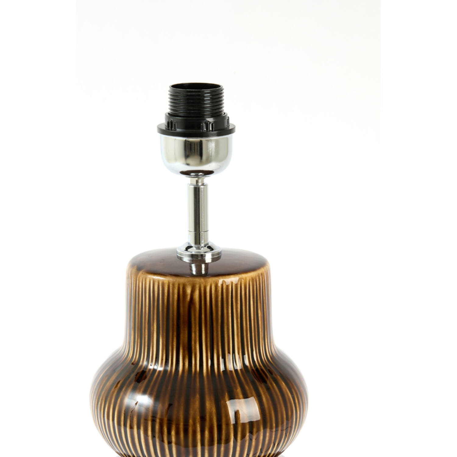Lamp base Ø19x57 cm ROUCA ceramics dark brown