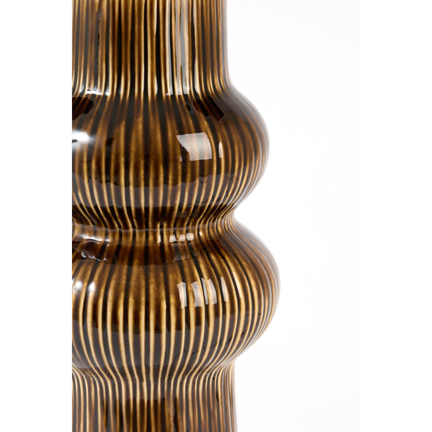 Lamp base Ø19x57 cm ROUCA ceramics dark brown