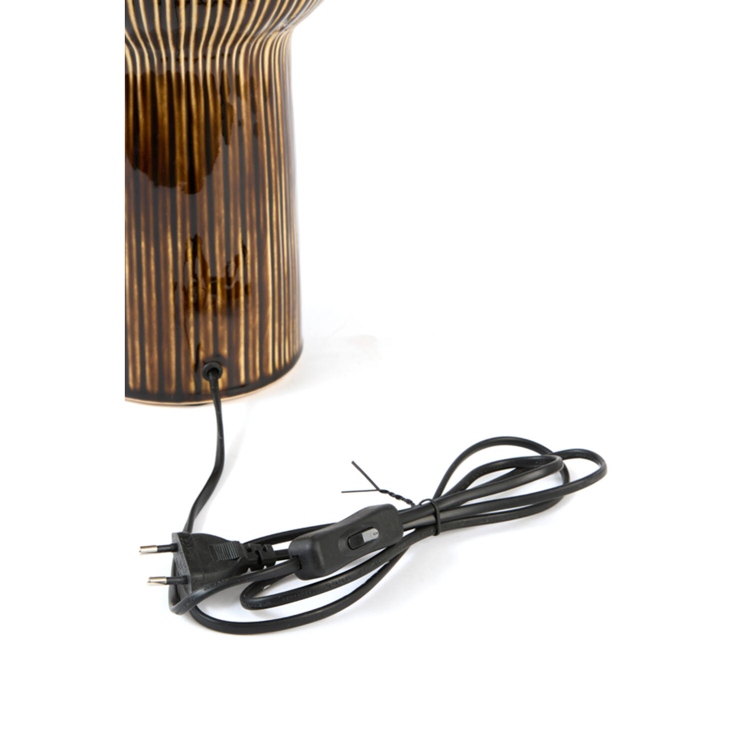 Lamp base Ø19x57 cm ROUCA ceramics dark brown