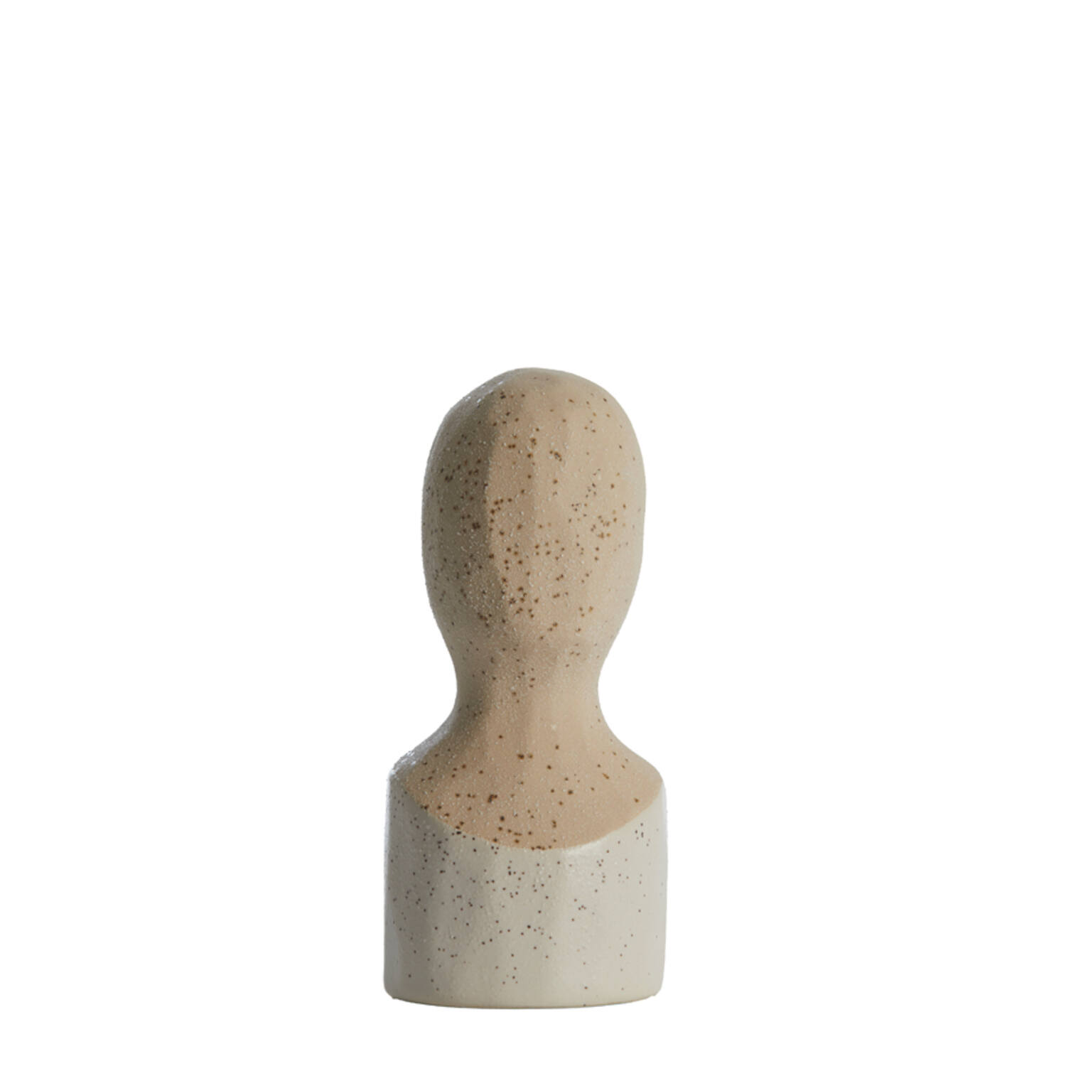 Ornament 9,5x8,5x20,5 cm BATTUDA ceramics matt cream
