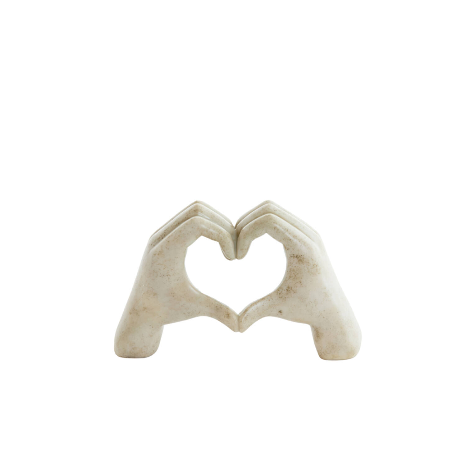 Ornament 24,5x9,5x15 cm HANDS taupe grey