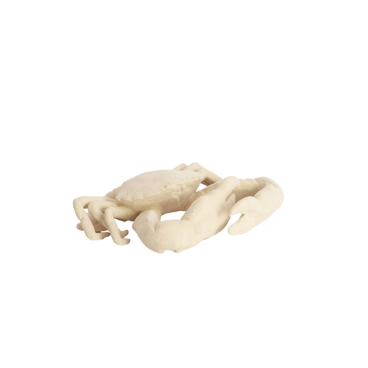 Ornament 29x29x6,5 cm CRAB ceramics cream