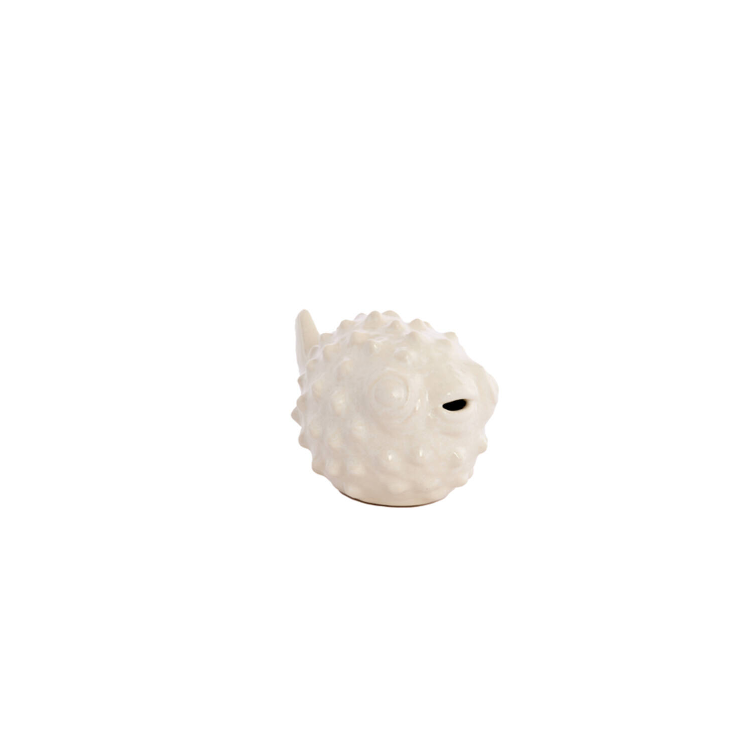 Ornament 20x11,5x11,5 cm FISH ceramics cream