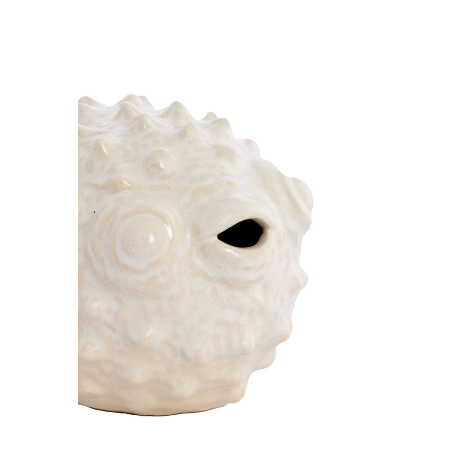 Ornament 20x11,5x11,5 cm FISH ceramics cream