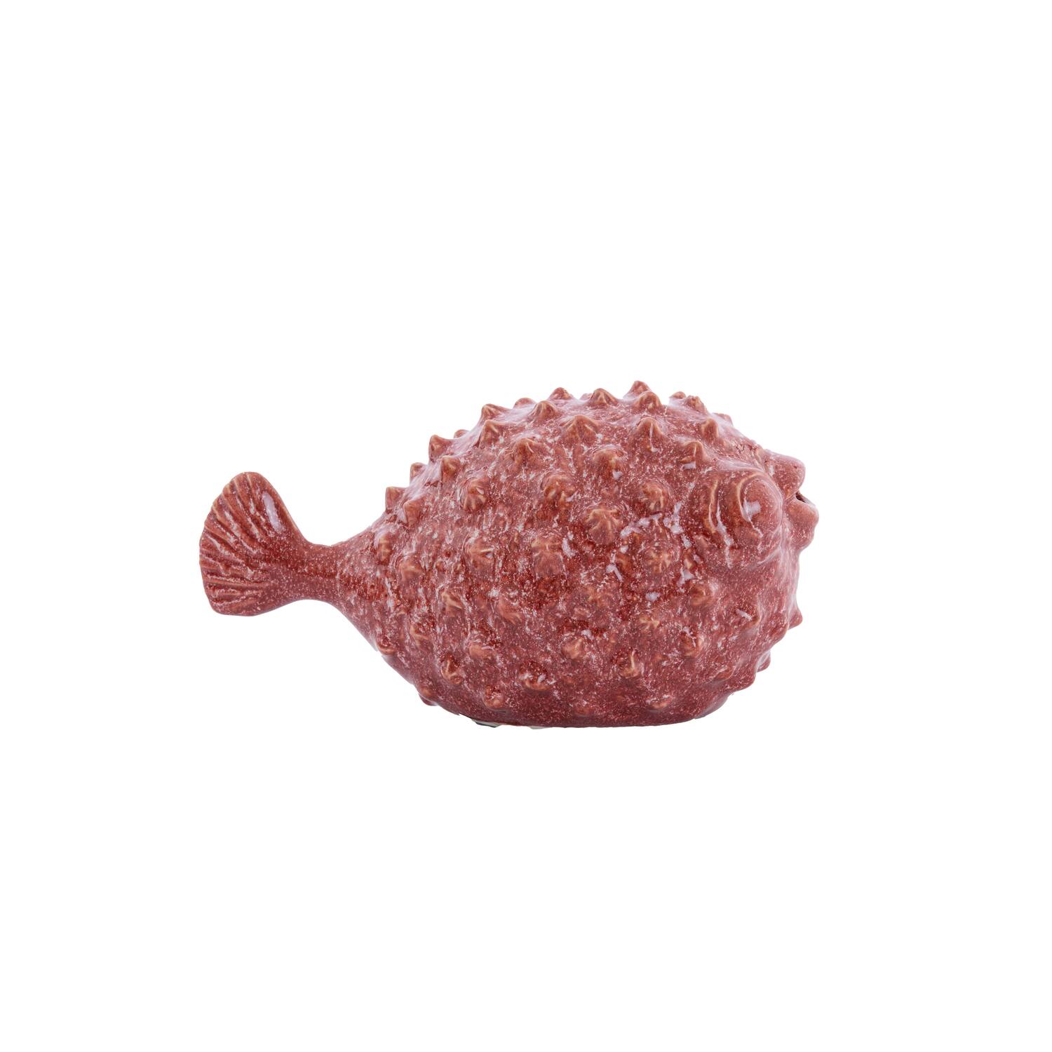 Ornament 25,5x14,5x14 cm FISH keramiek koraal