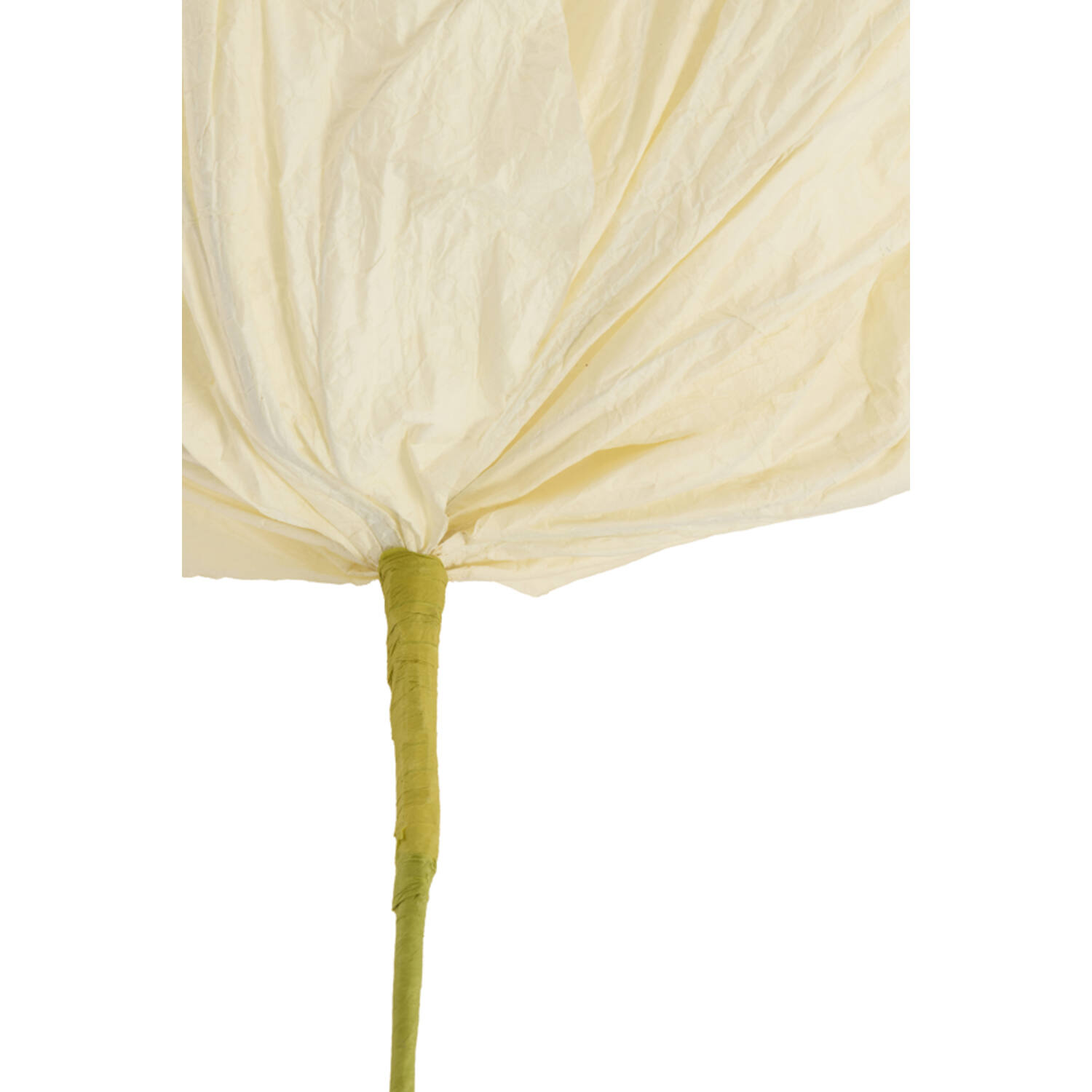 Kunstbloem 32x32x120 cm LOEK papier groen+crème
