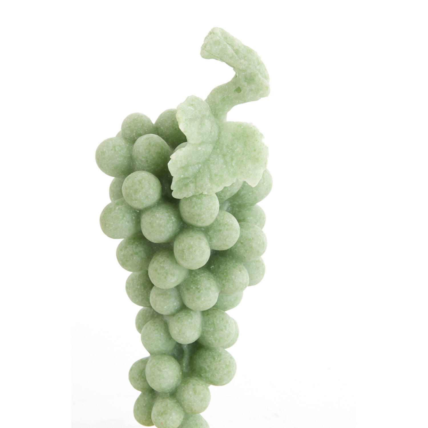 Ornament on base 15x13x35 cm GRAPE green+antique bronze