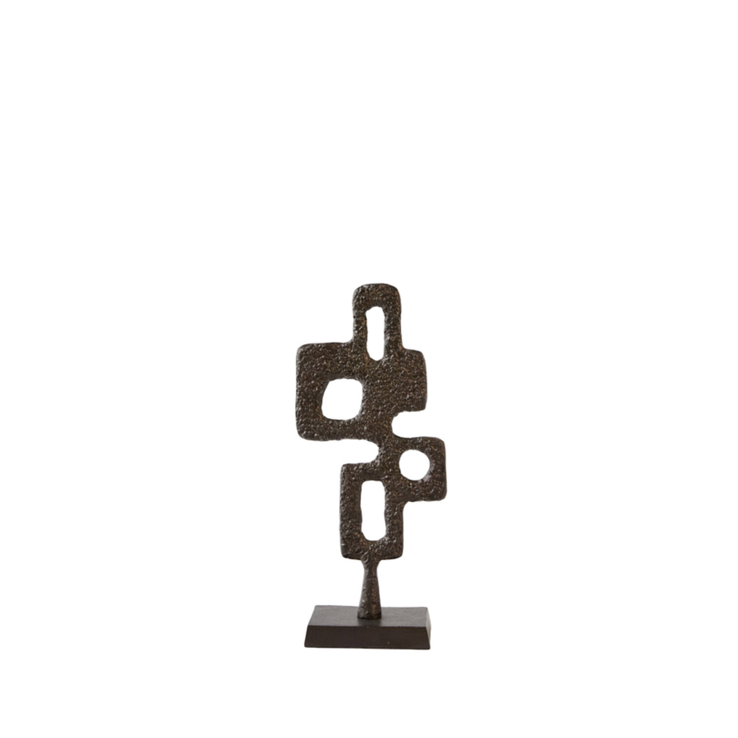 Ornament on base 18x10x44 cm VEX dark brown