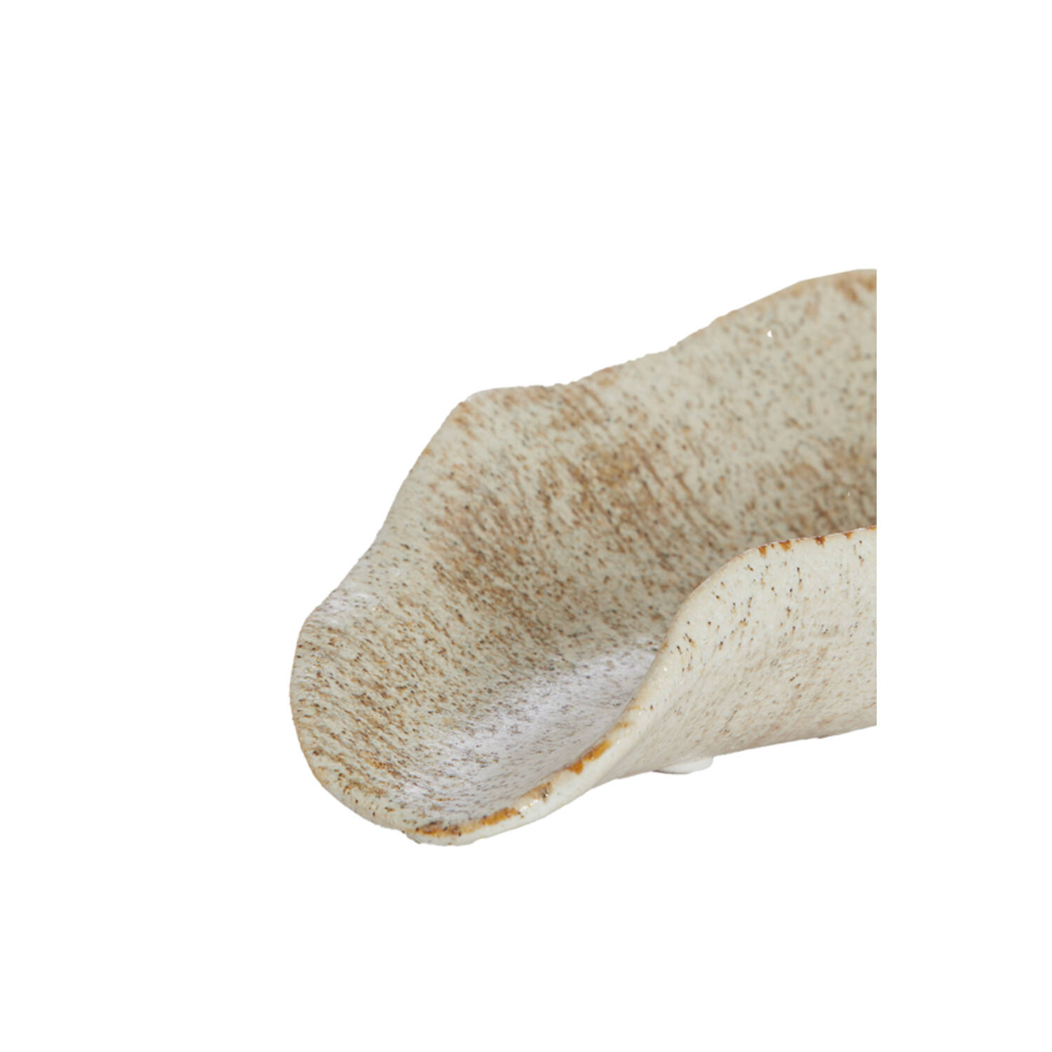 Ornament 22,5x10,5x5 cm NYMIA ceramics cream-sand