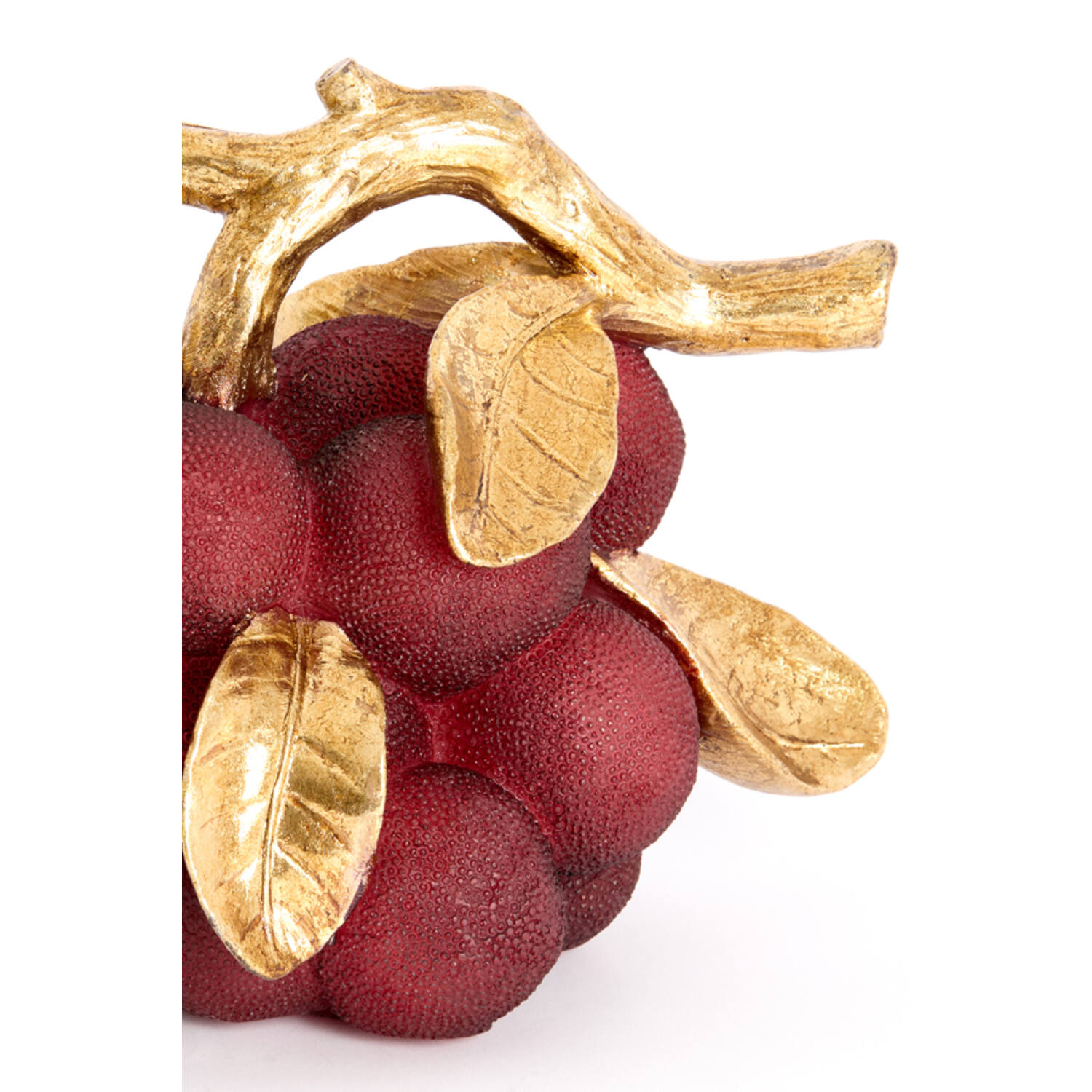 Ornament 24x14x16,5 cm JAGODY bordeaux+antiek brons