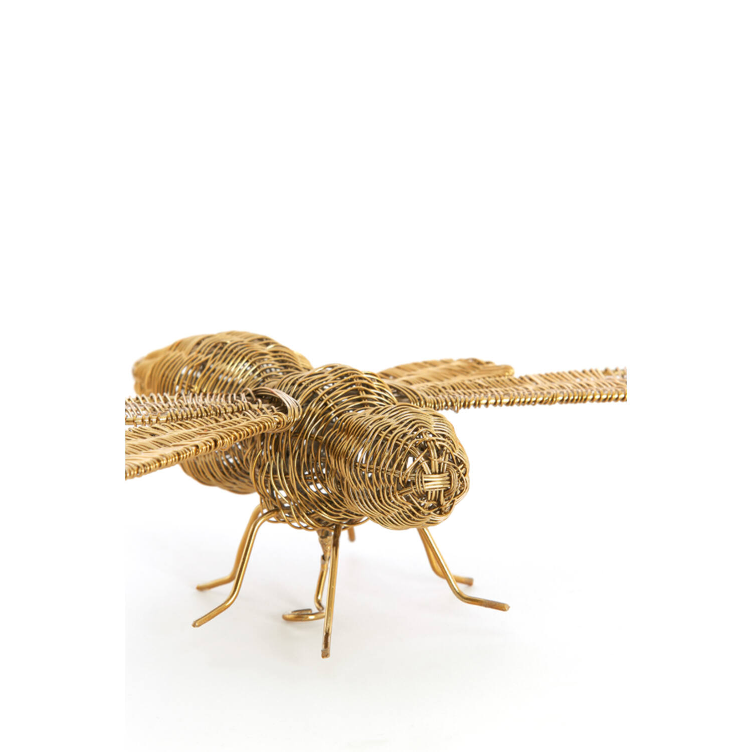 Ornament 24x14,5x5,5 cm CICADA gold