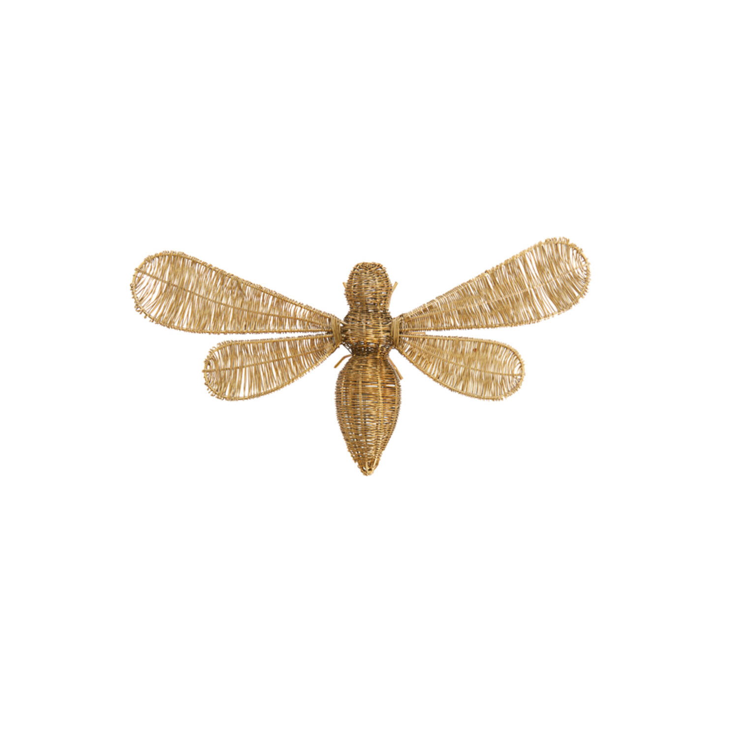 Ornament 37,5x18x6,5 cm CICADA gold