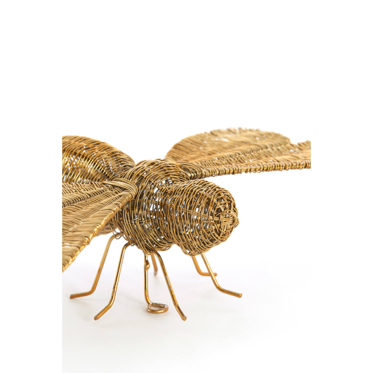 Ornament 37,5x18x6,5 cm CICADA gold